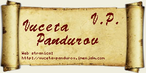 Vuceta Pandurov vizit kartica